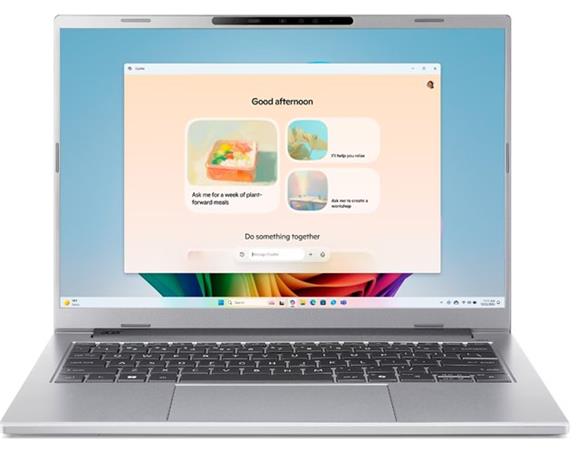 (obrázek pro) Acer Aspire 14 AI (A14-61M-R5VQ) Ryzen AI AI 5 330/16GB/512GB SSD/14" WUXGA IPS 120Hz/IR cam/Win11 Home/stříbrná