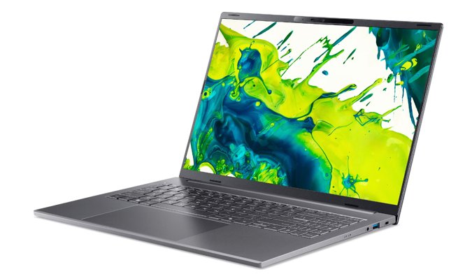 Acer Aspire 16 AI (A16-I71M-75KD) Copilot+ PC Ultra 7 355/16GB/512GB SSD/16" WUXGA IPS/Win11 Home/šedý NO Adapter (obrázek pro) Acer Aspire 16 AI (A16-I71M-75KD) Copilot+ PC Ultra 7 355/16GB/512GB SSD/16" WUXGA IPS/Win11 Home/šedý NO Adapter