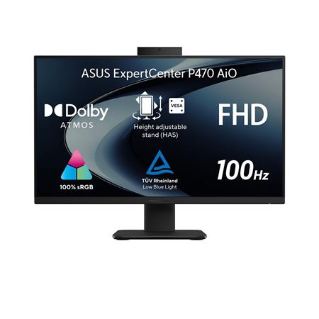 ASUS ExpertCenter P470 AiO - Core 7 240H/32GB/1TB SSD/27"/FHD/3y Onsite/Win 11 Pro/černá (obrázek pro) ASUS ExpertCenter P470 AiO - Core 7 240H/32GB/1TB SSD/27"/FHD/3y Onsite/Win 11 Pro/černá
