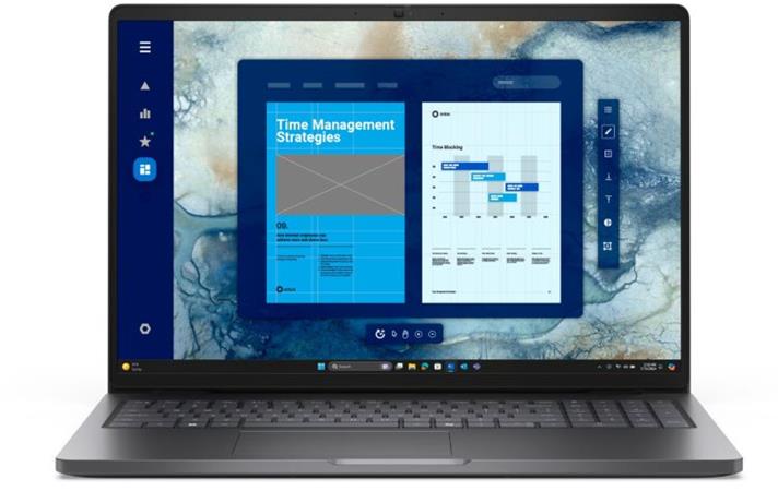 (obrázek pro) DELL Pro 16 PC16250 Core 5 120U/16GB/512GB SSD/16" IPS FHD+/IR Cam & Mic/W11P/3Y ProSpt/šedá